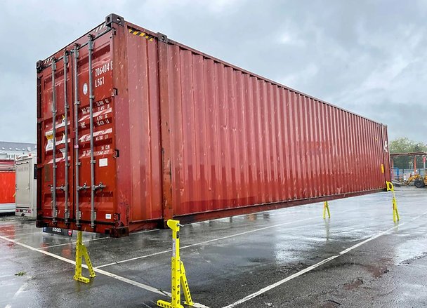 Contenedor High Cube 45 ft de Ocasión – 86 m³, Acero CORTEN y Carga 30 t