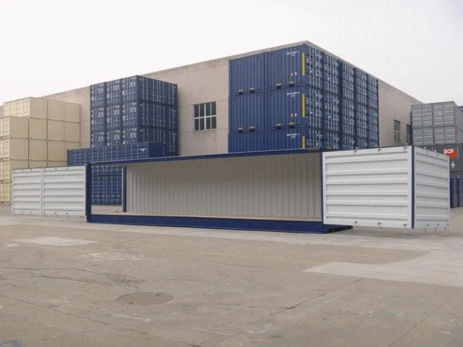 Cubo alto de contenedor de acceso lateral completo de 40 pies (9′ 6″ de altura)