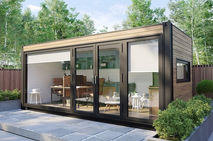 Oficina Contenedor Prefabricada 13,2 m² – Diseño Sostenible, Aislada y Llave en Mano