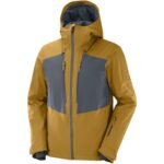 Anorak de esquí Salomon LC1583400 Dorado Hombre